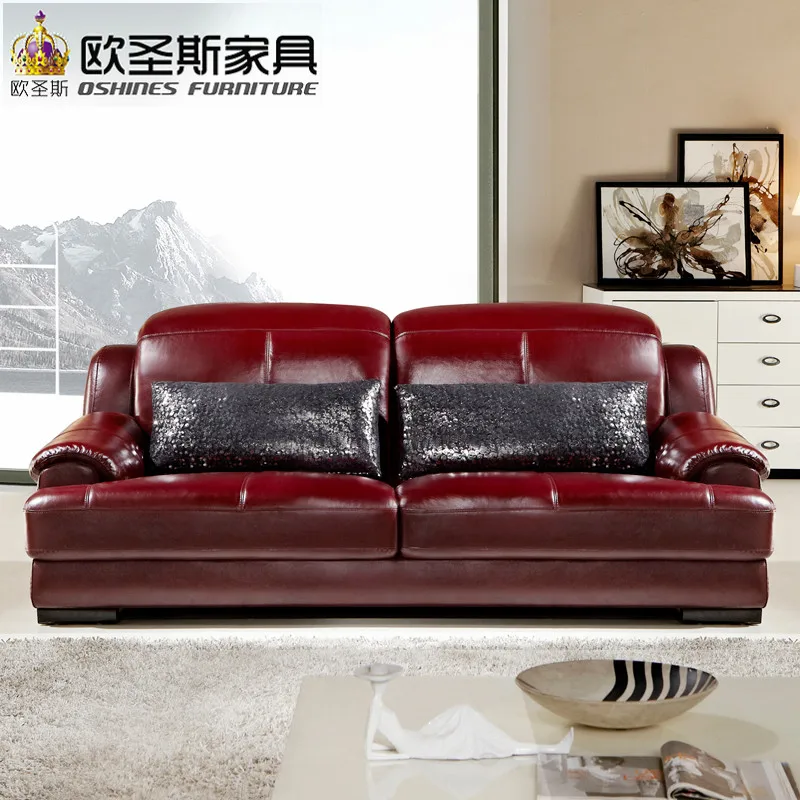 Us 765 0 10 Off 2019 Modern Design Baroque Red Purple Leather Sofa Set Festival With Ajule Headrest Recliner 631a In