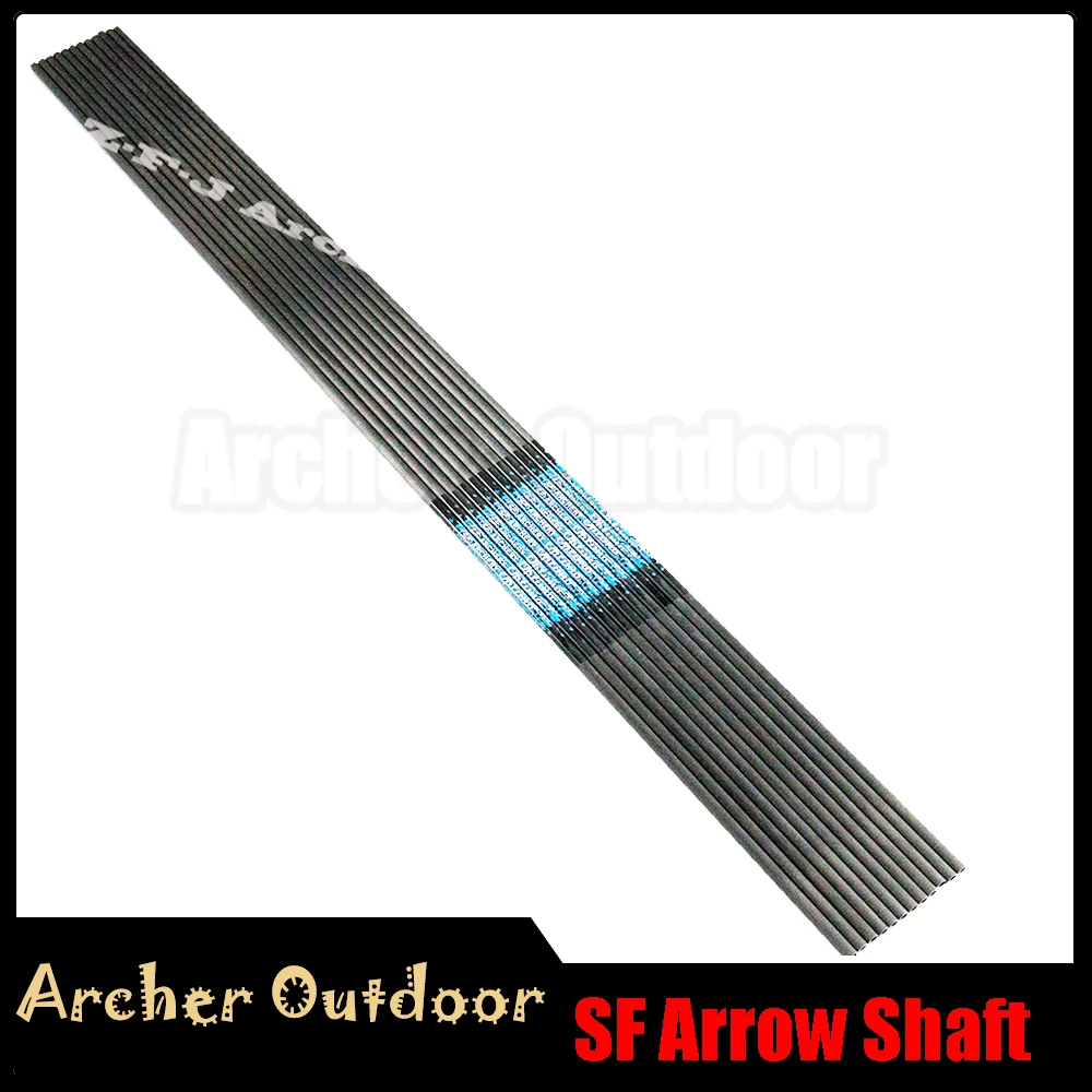 

6/12pcs SF Pure Carbon Arrow Shaft Spine 500 600 700 800 900 1000 ID 4.2mm For Recurve Bow Hunting and Shooting Archery Shafts