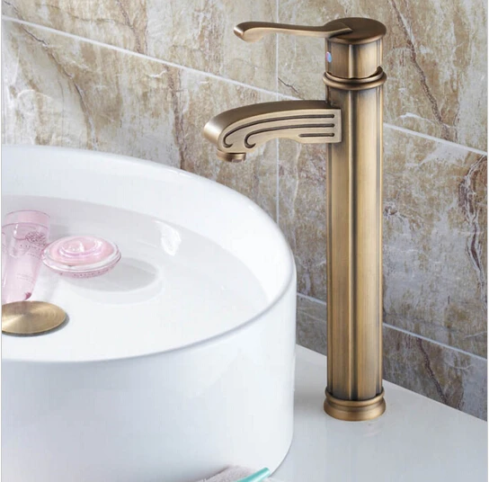 

new arrival high quality antique finished cold and hot single lever bathroom sink faucet mixer basin faucet