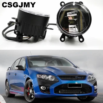 

3-IN-1 Functions LED For Ford Falcon 2014 2015 2016 2017 DRL Daytime Running Light Car Projector Fog Lamp with yellow signal