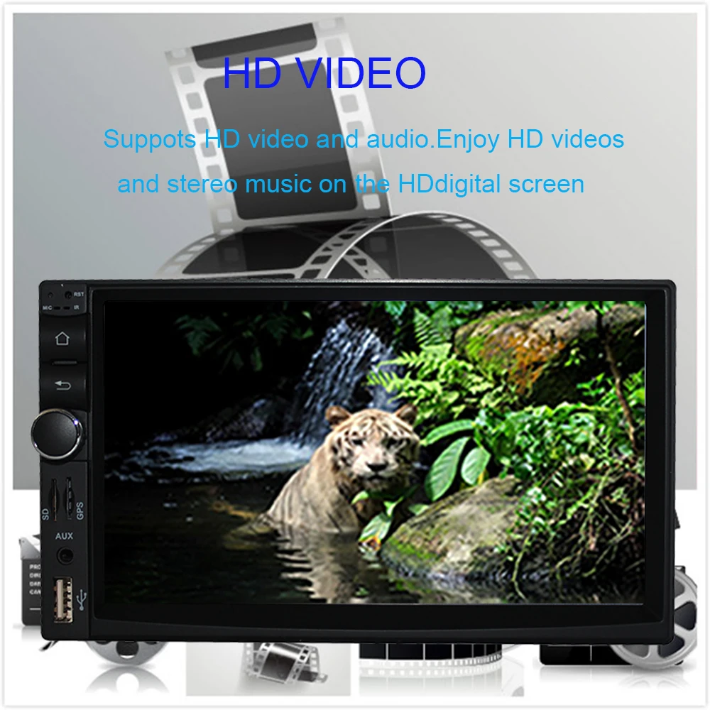 Excellent 7 Inch universal front panel:178*100mm Android 9.0 Octa Core 4GB RAM Car Radio Stereo Audio Stereo Radio WIFI RDS GPS Navigation 4