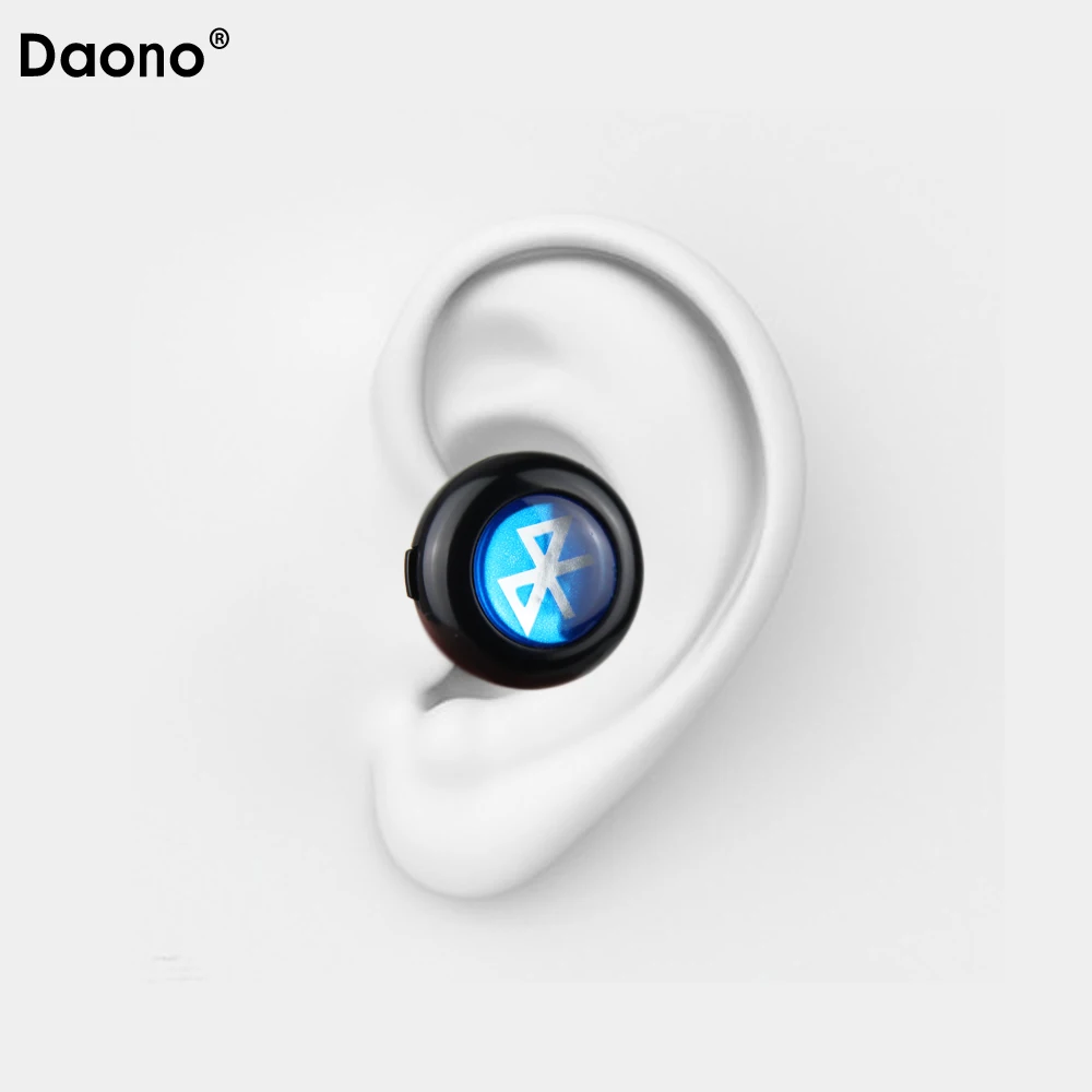 Daono мини Bluetooth гарнитура, беспроводные Bluetooth наушники, наушники для спорта, вождения, музыки, стерео наушники для телефона, Auriculares