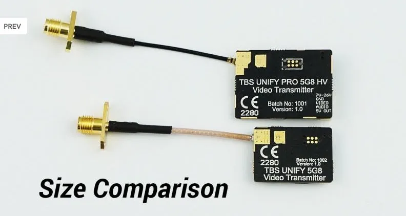 Оригинальный TBS Unify Pro 5G8 HV SMA видео передатчик VTX 5 8 Ghz|Детали и аксессуары| |