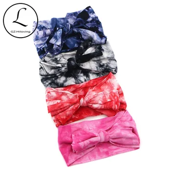 

2018 Hot Selling Baby Products New Hair Bands Headband Kids Hair Accessories Baby Girls Cute DIY Elastic Bow Dye Tie Headband