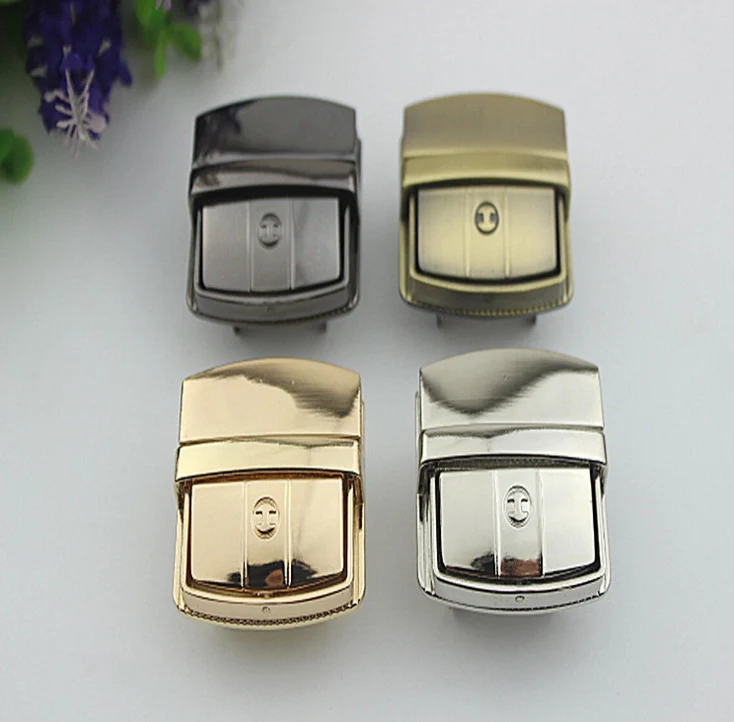 

Luggage hardware accessories Lock Golden metal twist lock lock The switch lock latch padlock