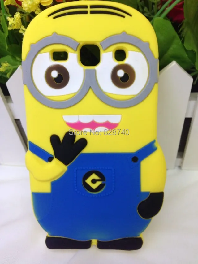 cute 3D Phone Cases silicone soft shell small yellow