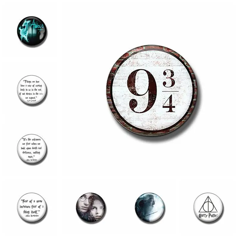 

3CM Harry potter crystal glass creative refrigerator magnet toys for children Hogwarts Slytherin Gryffindor the deathly