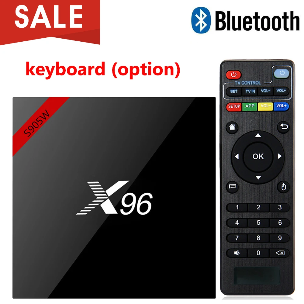 

X96 X96W Android 7.1 TV Box Mini Box TV Amlogic S905W 1+8G 2+16G Bluetooth Support 2.4GHz WiFi HD 4K Media Player Set top Box