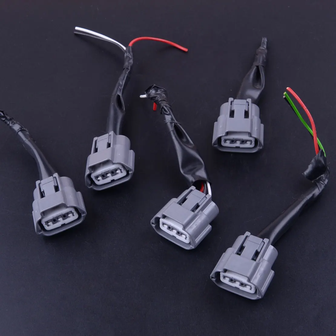 5Pcs Ignition Coil Pack Wiring Harness Connector Plug Fit For Nissan