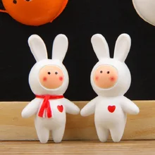 2pcs/lot Cute Kawaii Anthony Fuji Rabbit Action Figure Toys PVC Fridge Magnet DIY Micro Landscape Decoration Props Children Toys