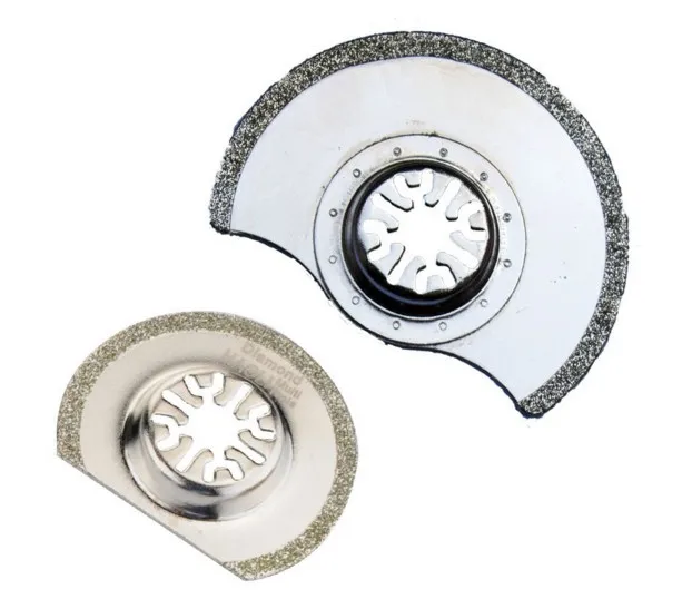 FREE SHIPPING 2 pcs diamond Oscillating MultiTool saw blade fit for most multi font b tool