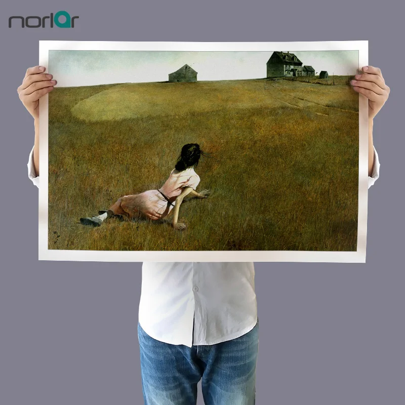 HD Печать холст картина искусство печать мир Кристина от Andrew Wyeth Современный