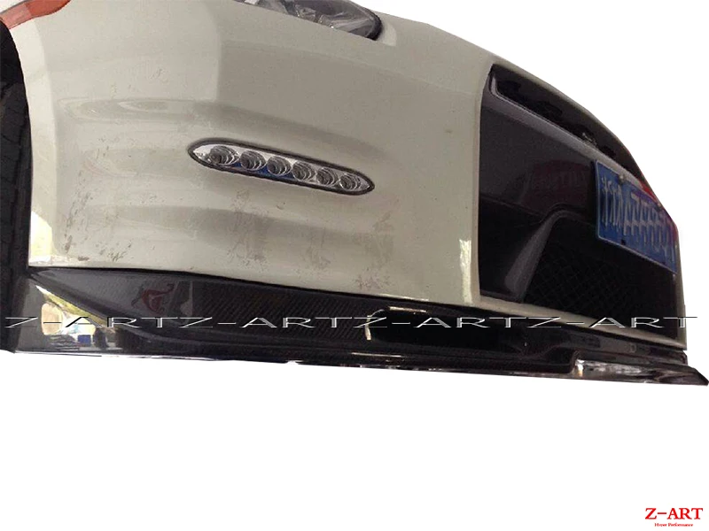 Full carbon fiber front lip for GT-R R35 bumper lower splitter GTR | Автомобили и мотоциклы