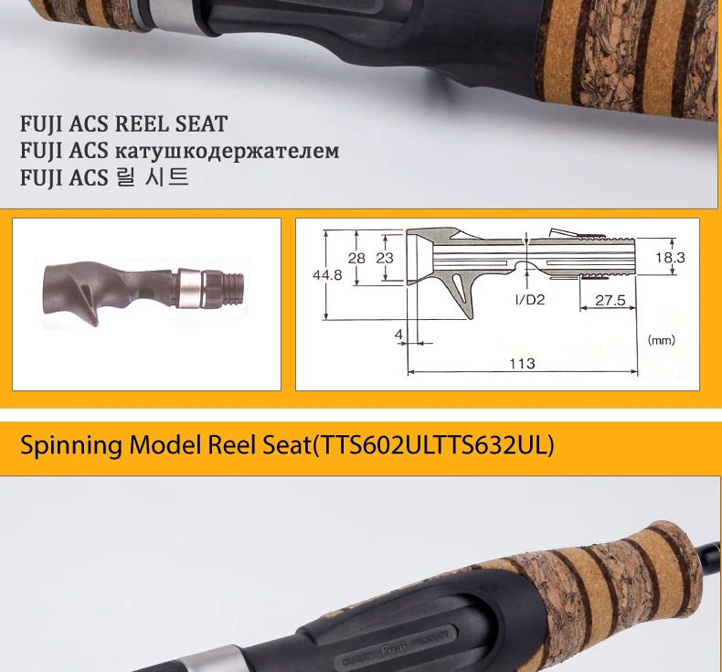 Vara de Pesca Kuying Teton ul Ultraleve Macia Isca Fundição Carbono Fiação Cana Pólo Fuji Parte Ação Média Truta 1.8m 1.9m 1.92 18 Kuying teton 1.8m 1.9m 1.92 ul ultraleve