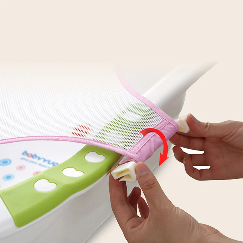 2018 New Baby Mesh Bathtub Seat Net Support Sling Infant Bath Tub Hammock Adjustable Breathable Shower Net