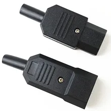 IEC прямой Кабельный разъем Rewireable C13 C14