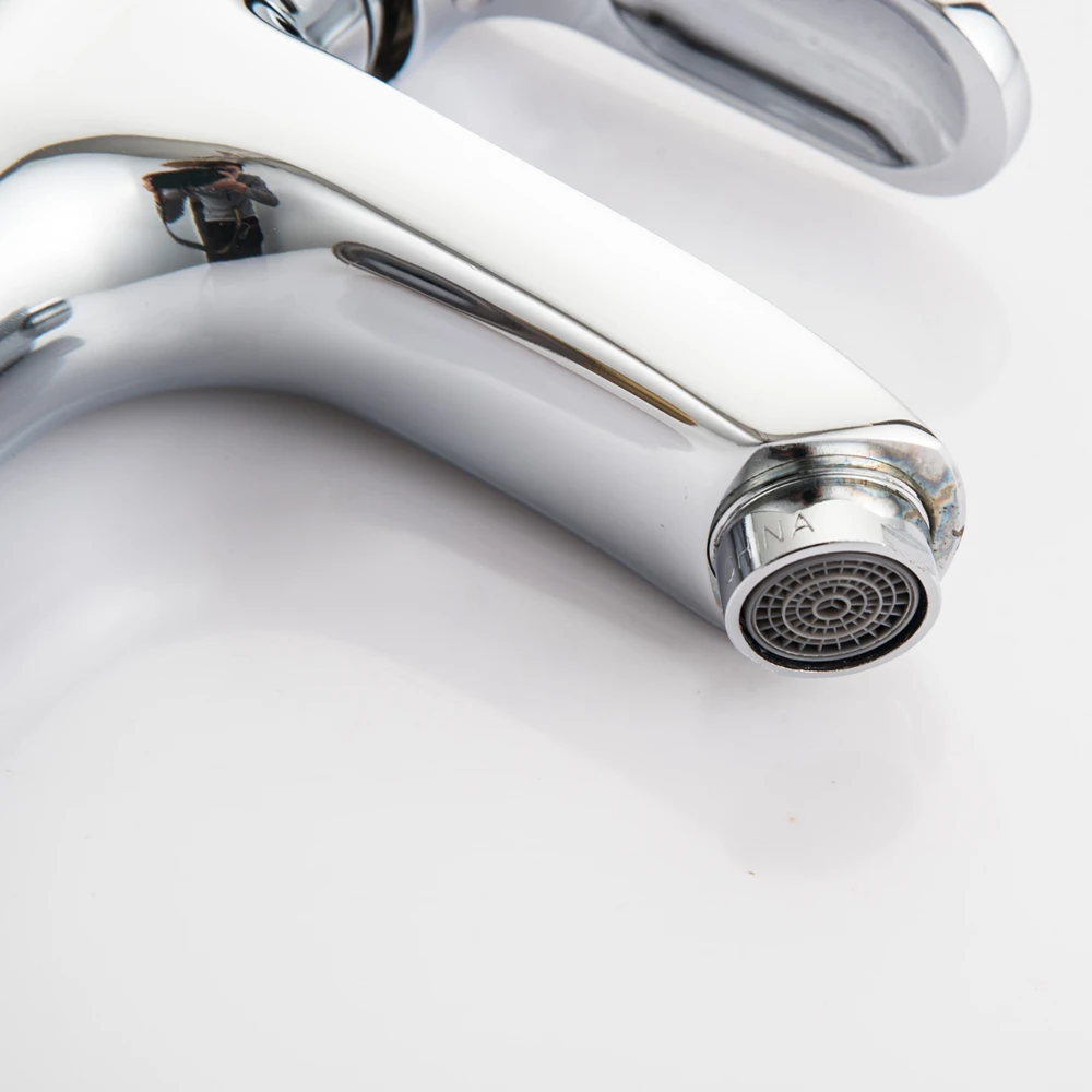 Newly Bathroom Basin Sink Faucet Polish Single Handle Single Hole Mixer Tap Deck Mounted Bathroom Kitchen Hot and cold Tap19