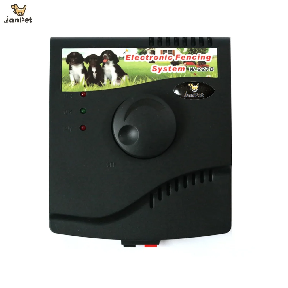JanPet 2 dogs Inground Dog Fence Rechargeable Receiver Collar Dog Electric Fencing System W-227B