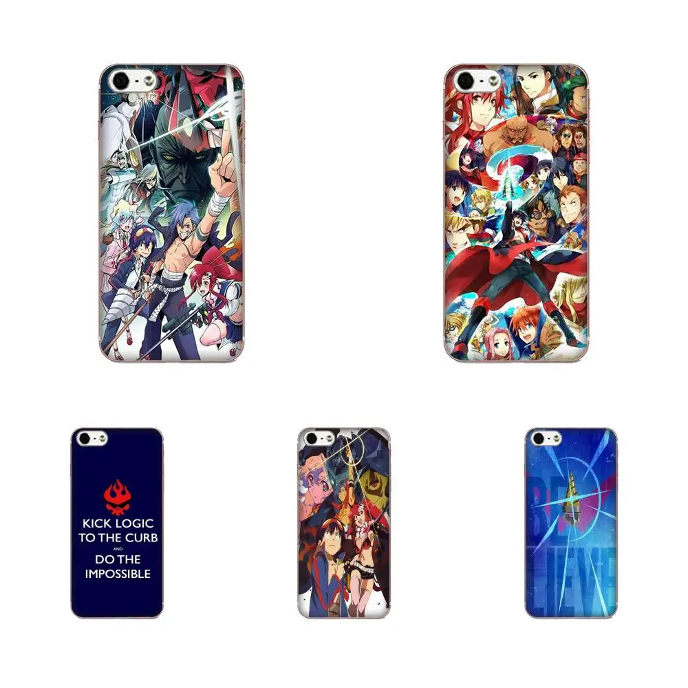 Tengen Toppa Gurren Lagann Soft TPU Hotsales For Sony Xperia Z Z1 Z2 Z3 Z4 Z5 compact Mini M2 M4 M5 T3 E3 E5 XA XA1 XZ Premium | Мобильные