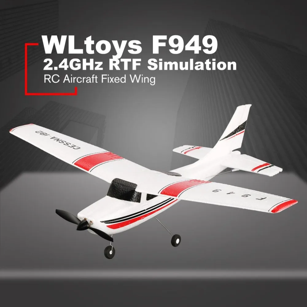 WLtoys F949 RC беспилотный самолёт 3 Ch 2 4 ГГц Радиоуправление фиксированное крыло RTF CESSNA