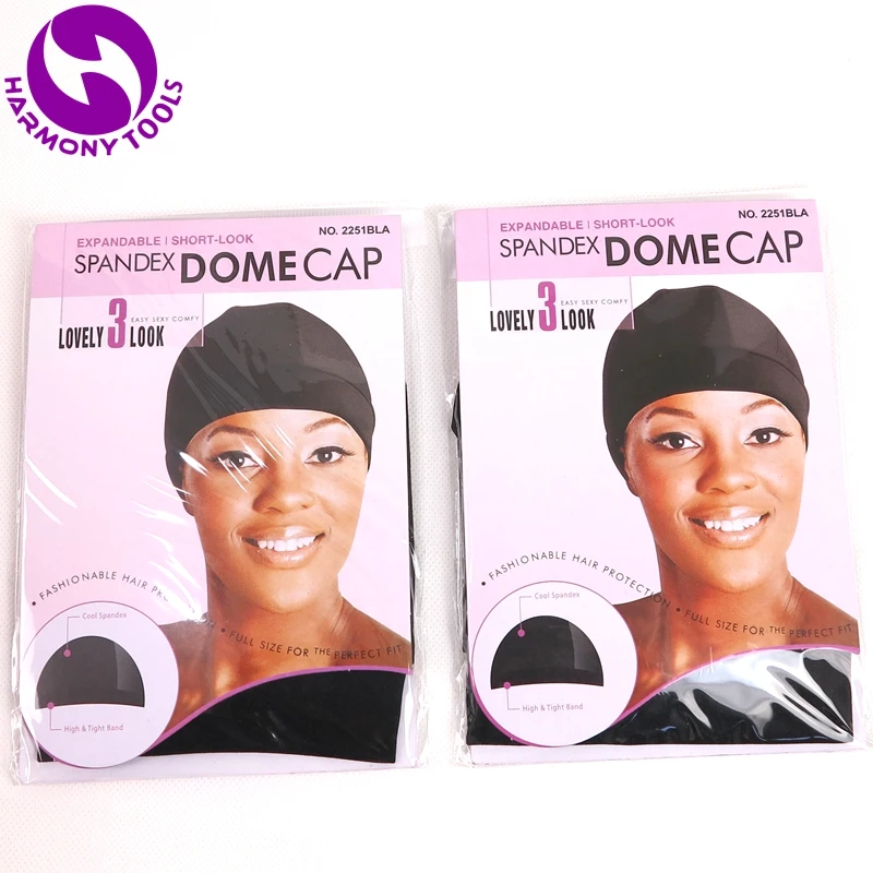 Black Spandex Dome Cap 1 (5)
