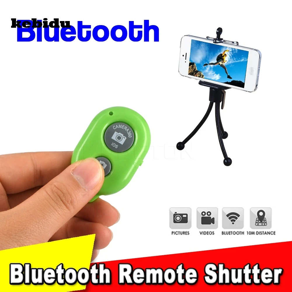 Kebidu 7 цветов Смарт Bluetooth Автоспуск затвора камеры пульт дистанционного