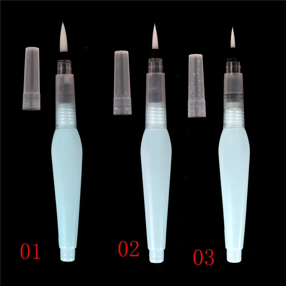

3 Sizes Refillable Art Marker Water Brush Ink Pen For Water Color Drawing Painting Illustration Pen Office Stationery Set