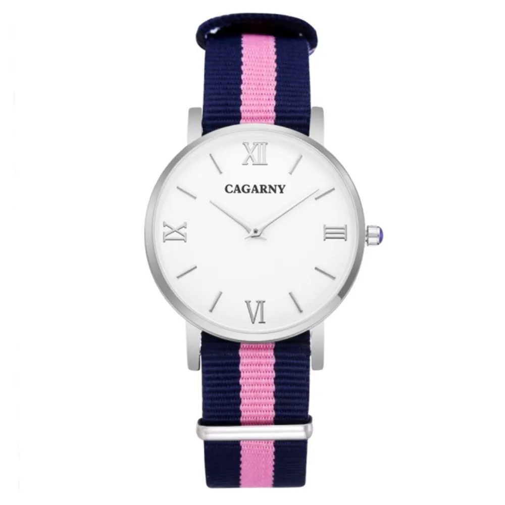 

Fashion Women Watch Women Quartz Wristwatch Canvas Belt Ladies Dress Watches Women Watches Reloj Mujer Montre Femme Cagarny New