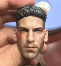 1/6 Scale Battele Damage Version Jon Bernthal Punisher Head Sculpt for 12'' Men Figures Bodies 1/6 Scale Battele Damage Version Jon Bernthal Punisher Head Sculpt for 12'' Men Figures Bodies