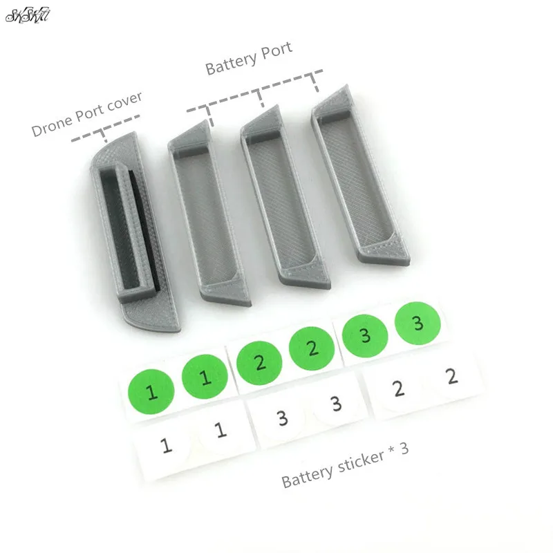 3 шт. батарейный порт и 1 шт. защита дрона заглушка Пыленепроницаемая Защитная крышка и наклейка для dji mavic 2 zoom pro Drone