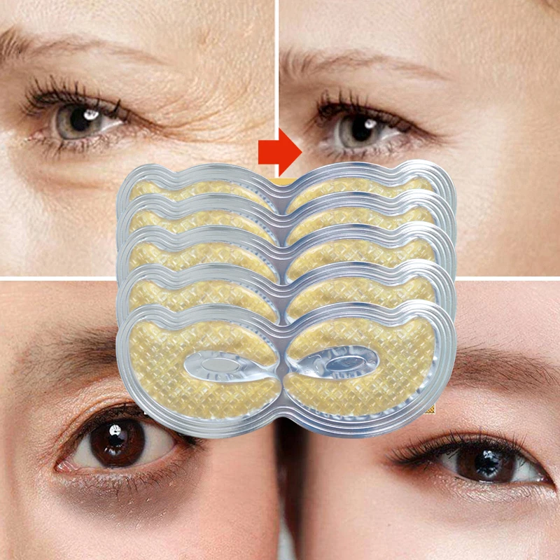 EFERO Gold Mask Collagen Eye Mask Eye Patch for the Eyes Bags Removal Dark Circles Face Mask Anti Aging Eye Skin Care 3/5pairs