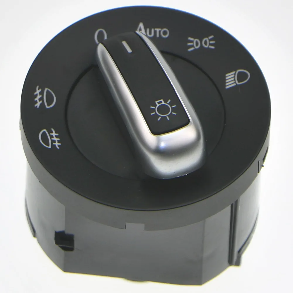 Новый хромированный переключатель фар для VW Passat B6 B7 Tiguan Jetta Caddy Golf MK6 VI 6 MK5 5ND 941 431