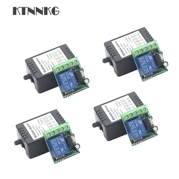 

4pcs/set DC12V Remote Relay Module Wireless Light Control Switch Smart Home Controller Receiver for EV1527 Universal 433MHz RF