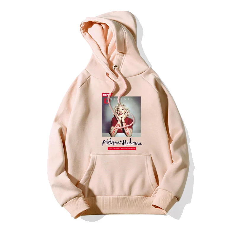 

Marilyn Monroe Hoodies For Women Fall 2018 Lady's Pink Casual Female Autumn Apricot Sweatshirt With a Hooded Pullovers Clothes