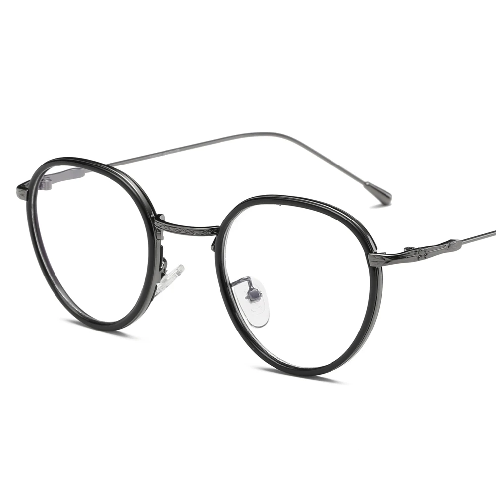Retro Eyeglasses Frame Vintage Round Prescription Glasses Frame Clear