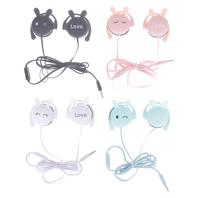 Stereo Headphones Wired Earphone Rabbit Ear Looking MP3 headset, cell phone headset, sports headset, computer headset