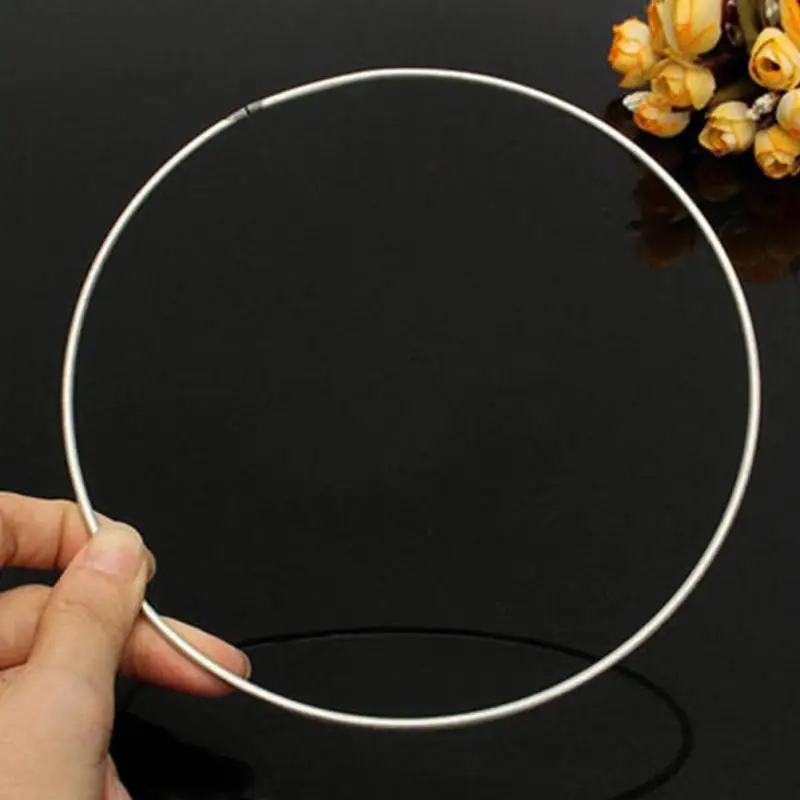 Железное металлическое кольцо сварное ремесло DIY Украшение проп простой в использовании Прочный ручной работы обруч Ловец снов на стену Ремесло Декор