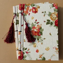 1 шт., эта ткань, ручная работа, винтажная китайская серия Fang A5, стильная садовая бежевая ткань с пионами