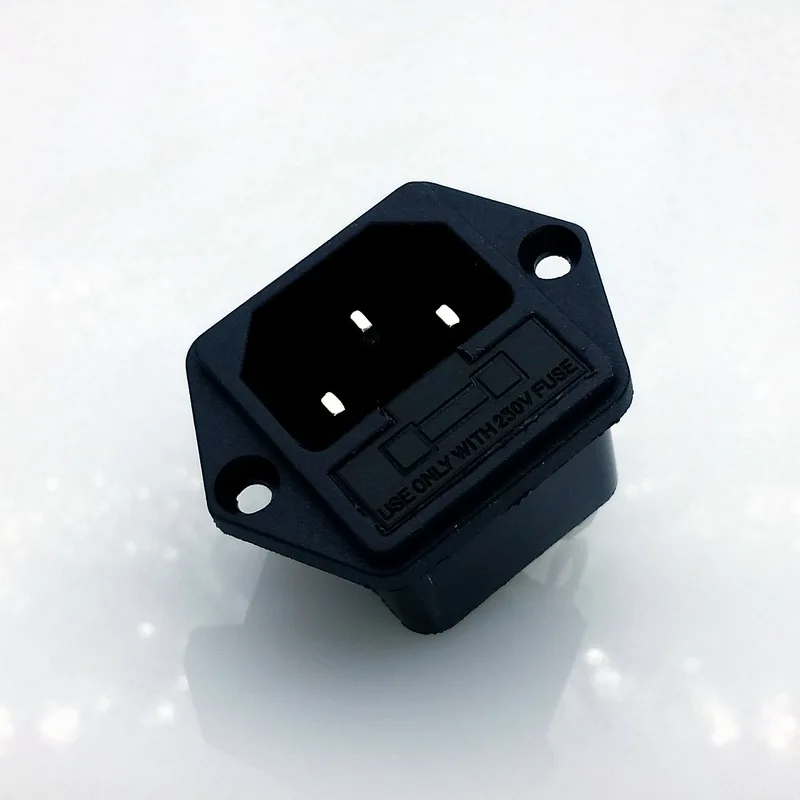10A 3pin AC Разъем питания с предохранителем holer на входе штекер 5 шт./лот |