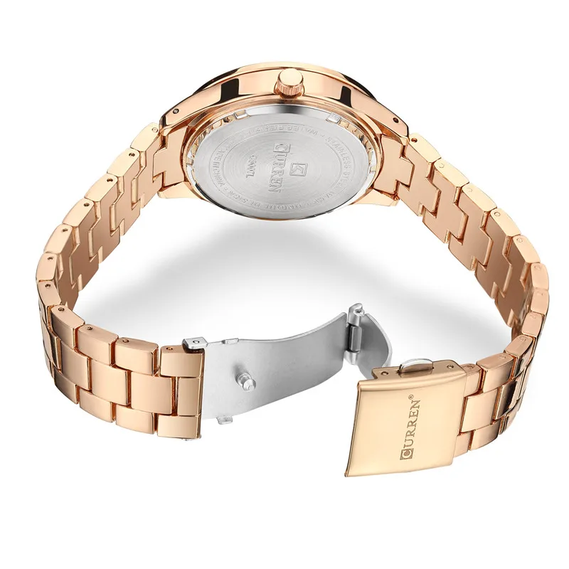 CURREN женские часы Топ Бренд роскошные золотые женские часы браслет из нержавеющей стали Классический браслет женские часы Relogio Feminino 9007