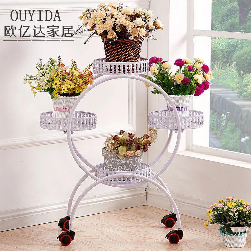

Storage Display Rack for Living Room Bathroom balcony Garden Shelf Flower Display Rack Stand
