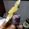 Natural gemstone crystal carved bird Figurine amethyst cluster Quartz Crystal Parrot for home decoration 1