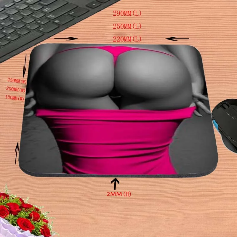 

Sexy Ass Wholesale Custom Hot Sell Print Anti-slip New Arrival Customized Mouse Pad Computer PC Nice Gaming Mousemat As Gift