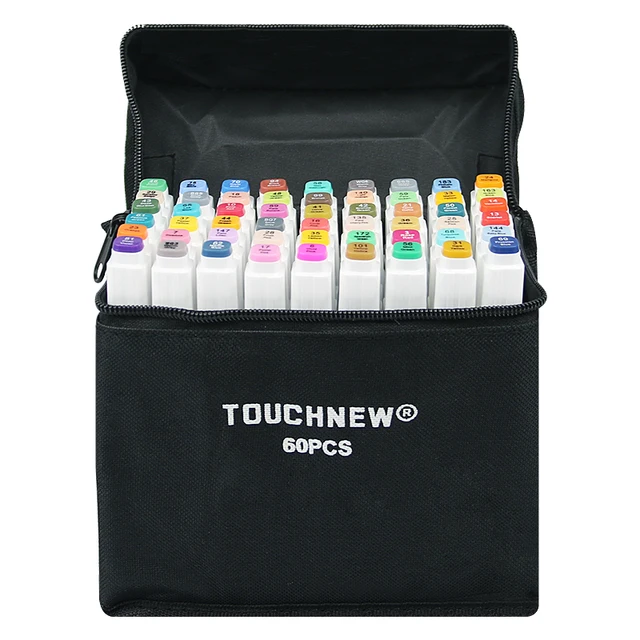TouchFIVE Markers12/24/30/40/60/80/168 Colors Sketch Art Markers - Image 2