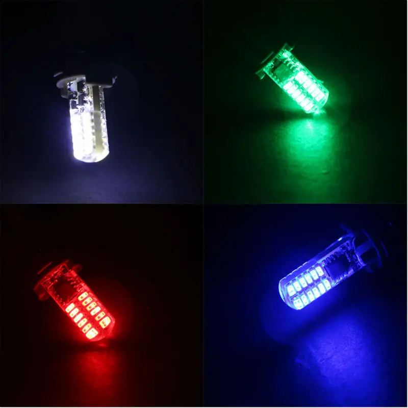 50x T10 печатной платы 194 168 W5W 3014 24 SMD 24 светодиодный кремнезема светодиодный свет лампы Super White Буле Габаритные огни 12 В flash 2 режима огни