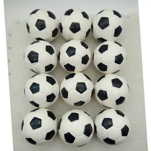 12pcs 63mm Anti Stress Ball Relief Black White soccer Football Basketball Baseball Tennis Soft Foam squeeze Ball Toys for Boys 1