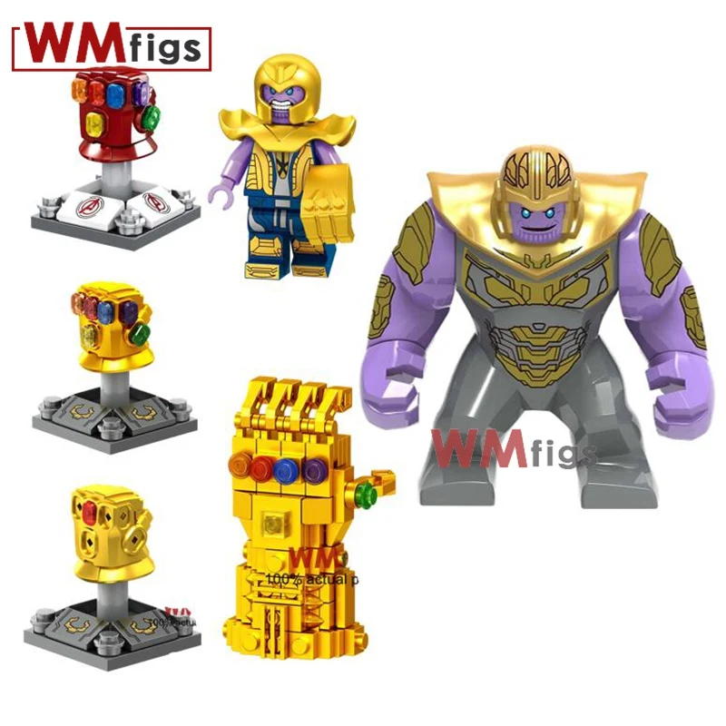 

Marvel Legoings Infinity Gauntlet Stone Avengers Endgame Hulk Hulkbuster Iron Man Figure Building Blocks Thanos Kids Toys Gift