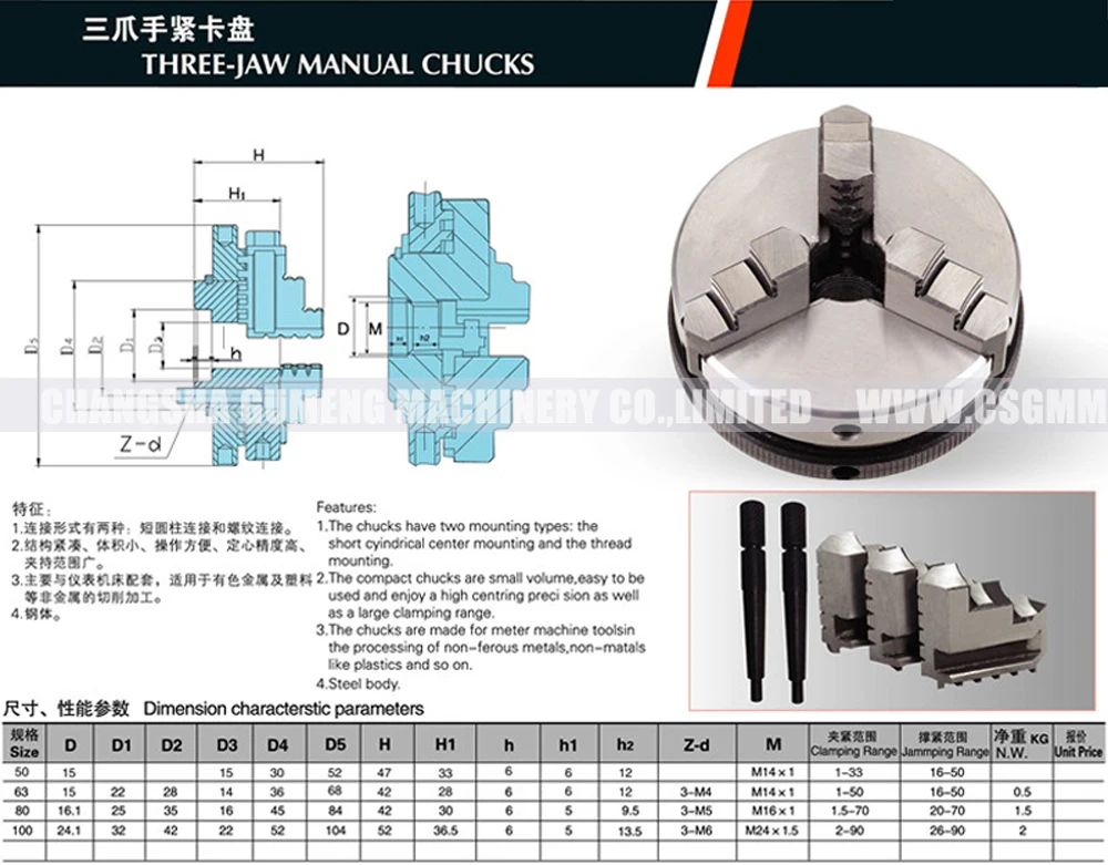 /k01-50 Mini 3-кулачковый патрон/50 мм самоцентрирующейся Зажимы/M14*1 3 кулачковый патрон/ " Токарные станки Зажимы