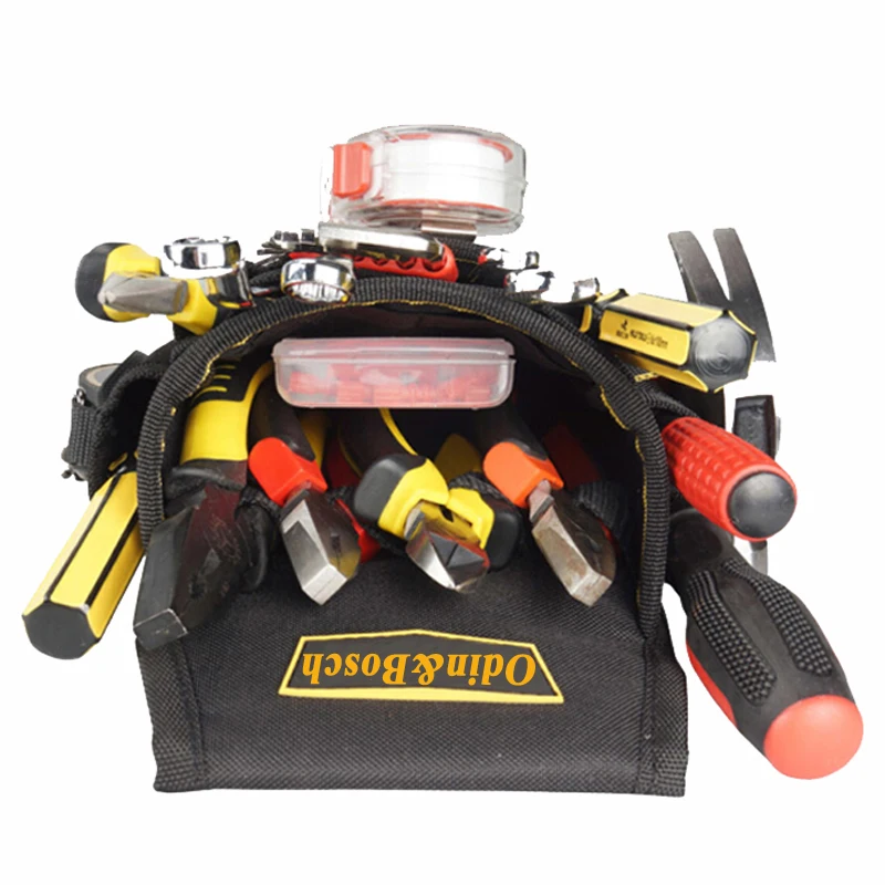 Odin&Bosch Maintenance electrician Utility tool waist bag,Multifunction Water resistant canvas tool belt bag									