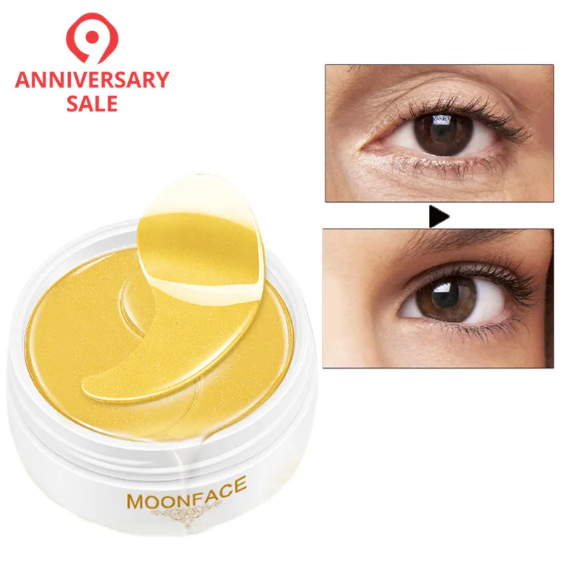 

60Pcs Crystal Collagen Gold Eye Mask Anti-Aging Dark Circles Remove Acne Beauty Eye Patches for Eye Care Cosmetics Anti Wrinkle